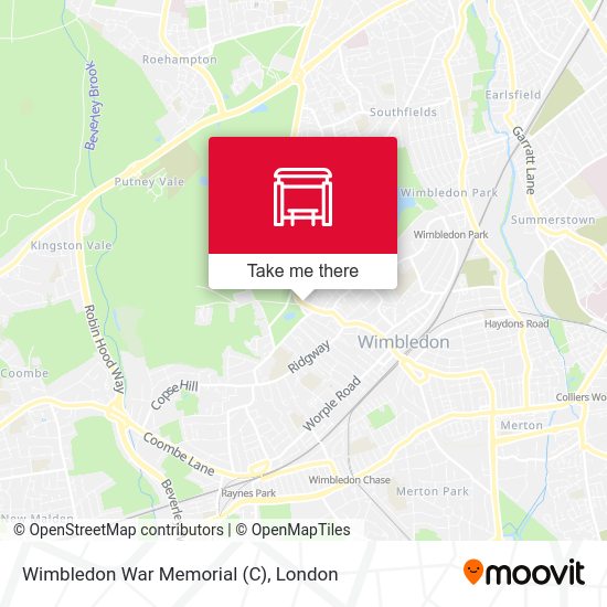 Wimbledon War Memorial (C) map