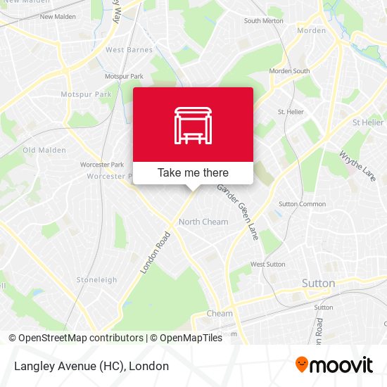 Langley Avenue (HC) map