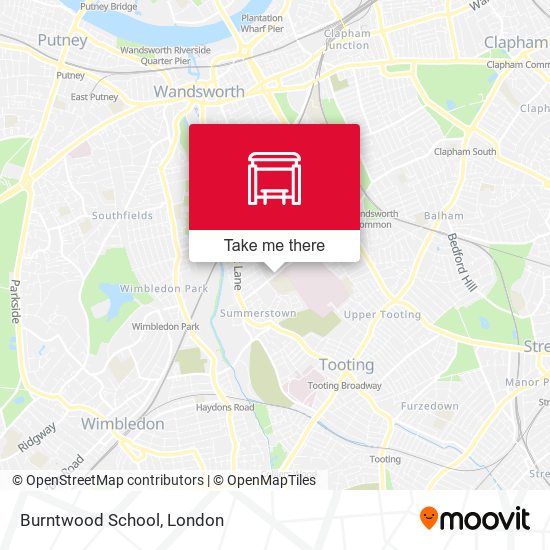 Burntwood School (SU) map