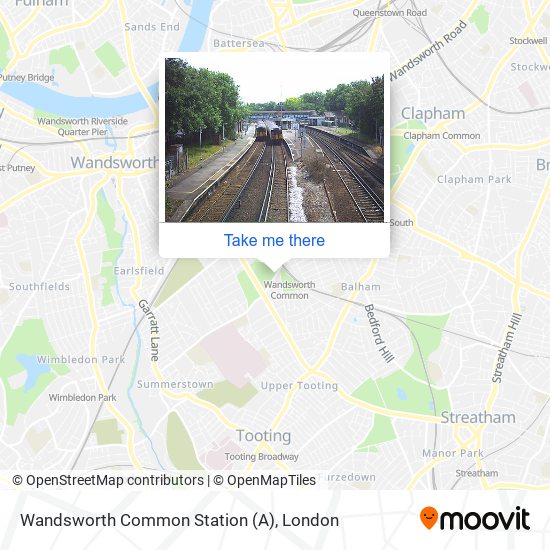 Wandsworth Common Station (A) map