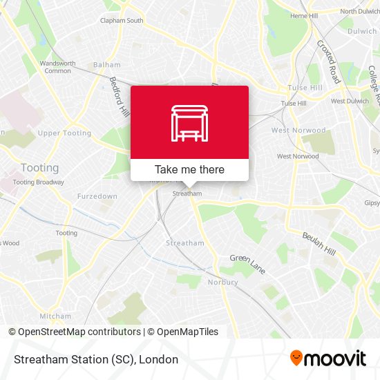 Streatham Station (SC) map