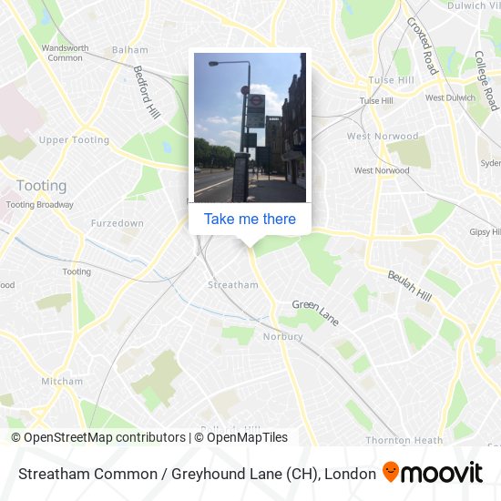 Streatham Common / Greyhound Lane (CH) map