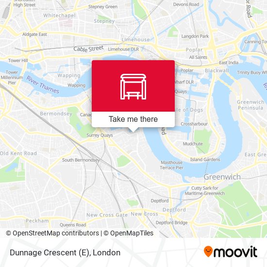 Dunnage Crescent (E) map