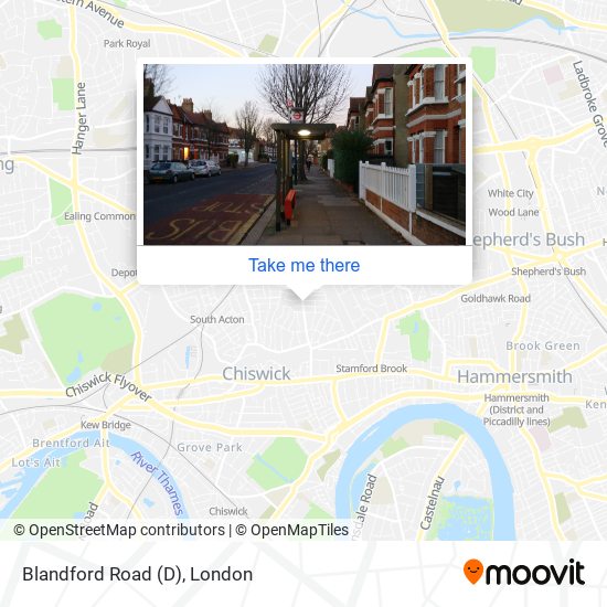 Blandford Road (D) map