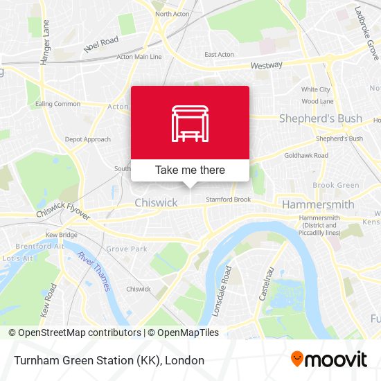 Turnham Green Station (KK) map