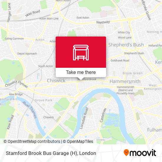 Stamford Brook Bus Garage (H) map