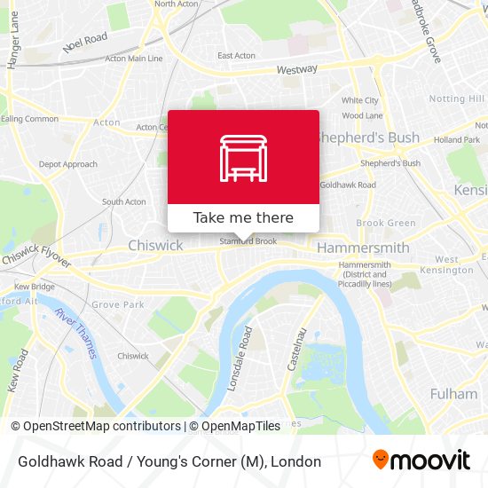 Goldhawk Road / Young's Corner (M) map