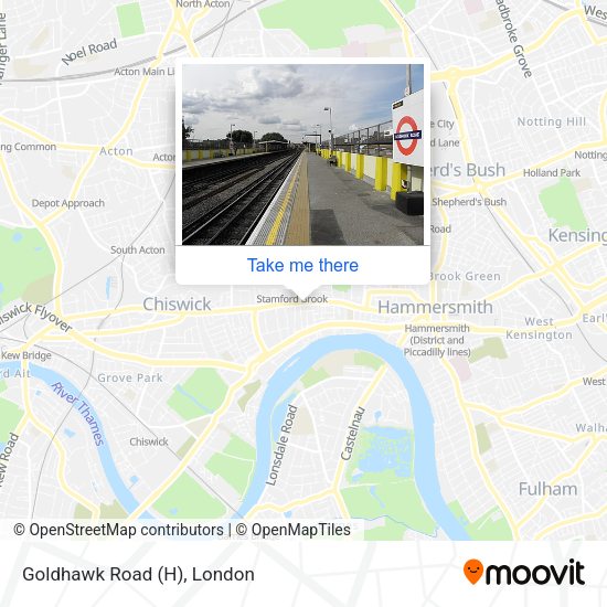 Goldhawk Road (H) map