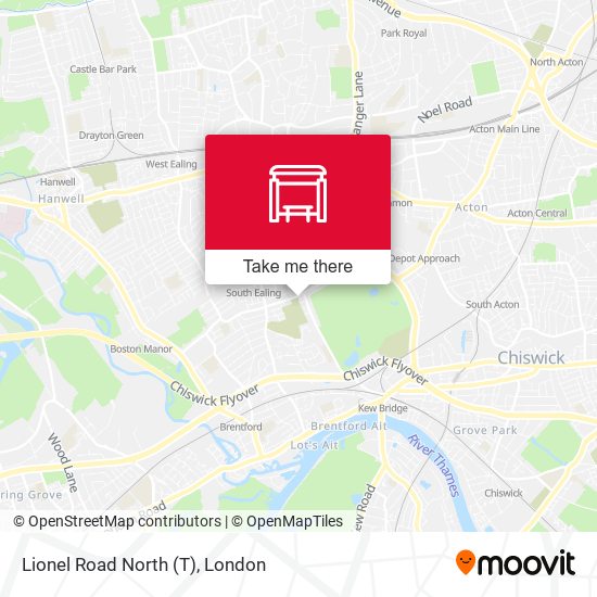Lionel Road North (T) map