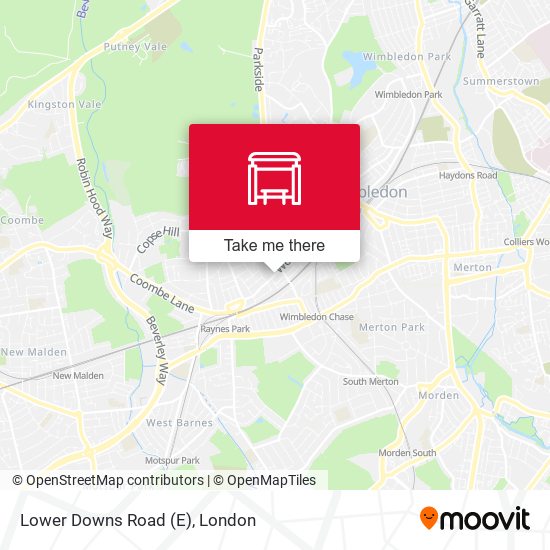 Lower Downs Road (E) map