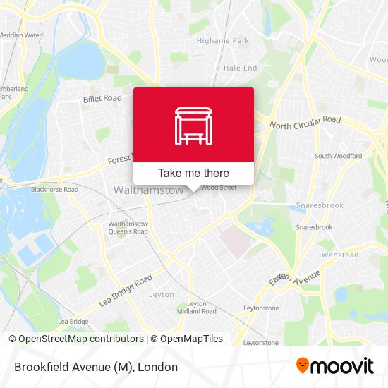 Brookfield Avenue (M) map