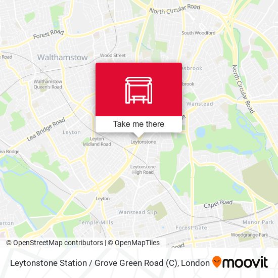 Leytonstone Station / Grove Green Road (C) map