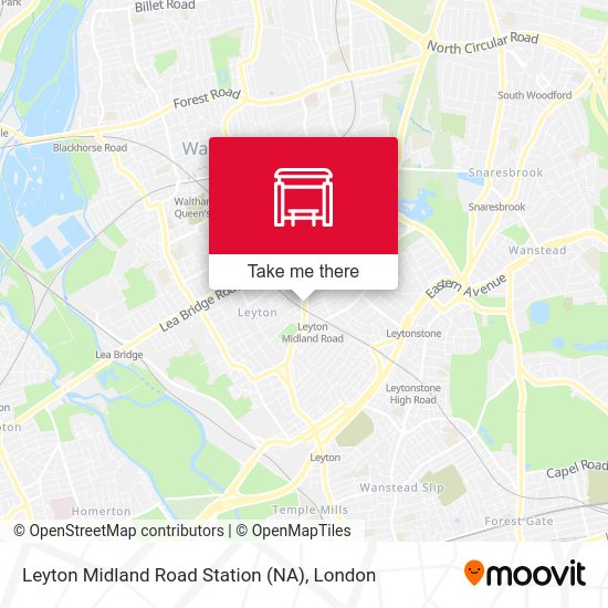 Leyton Midland Road Station (NA) map
