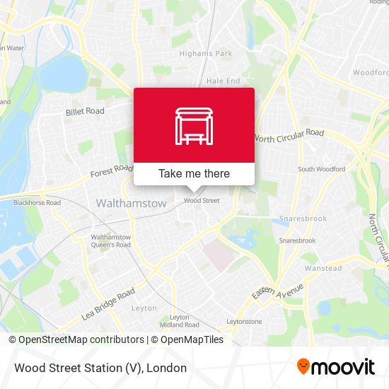 Wood Street Station (V) map