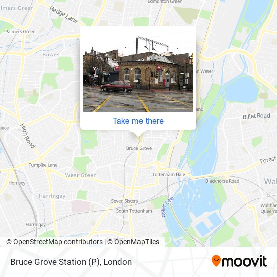 Bruce Grove Station (P) map