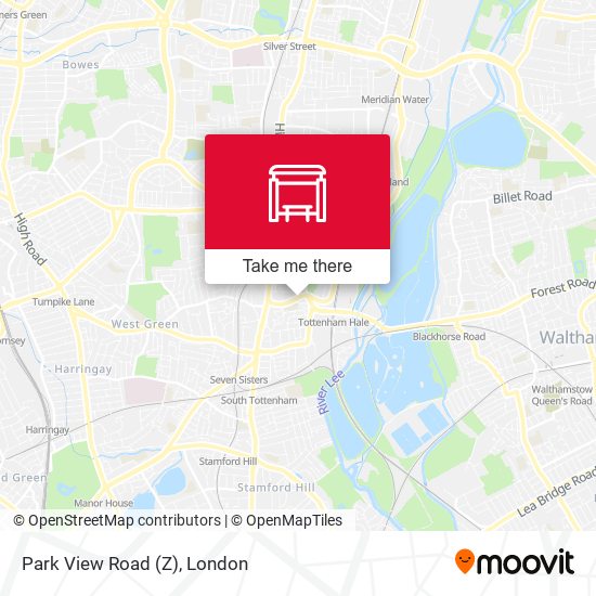 Park View Road (Z) map