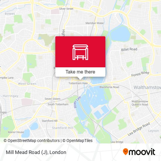 Mill Mead Road (J) map