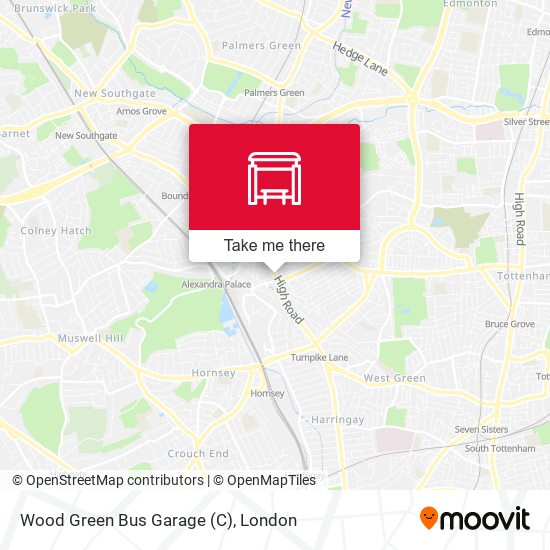 Wood Green Bus Garage (C) map