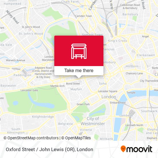 Oxford Street / John Lewis (OR) map