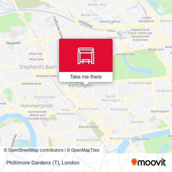 Phillimore Gardens (T) map