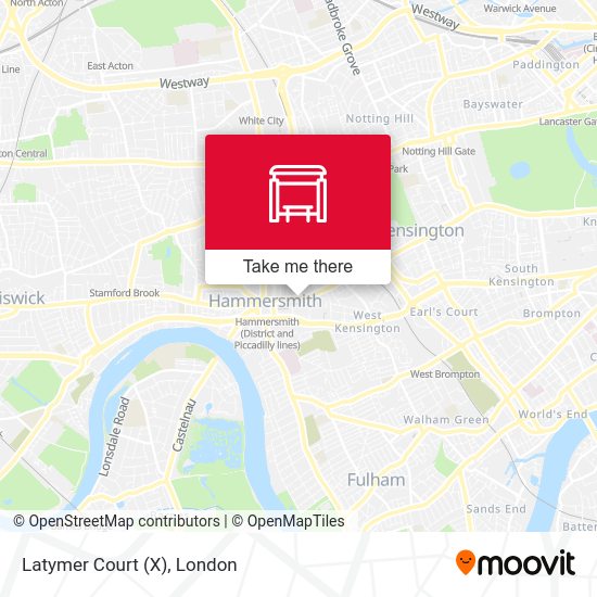 Latymer Court (X) map