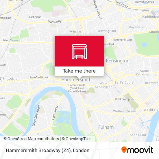 Hammersmith Broadway (Z4) map
