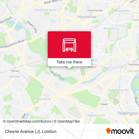 Cheyne Avenue (J) map