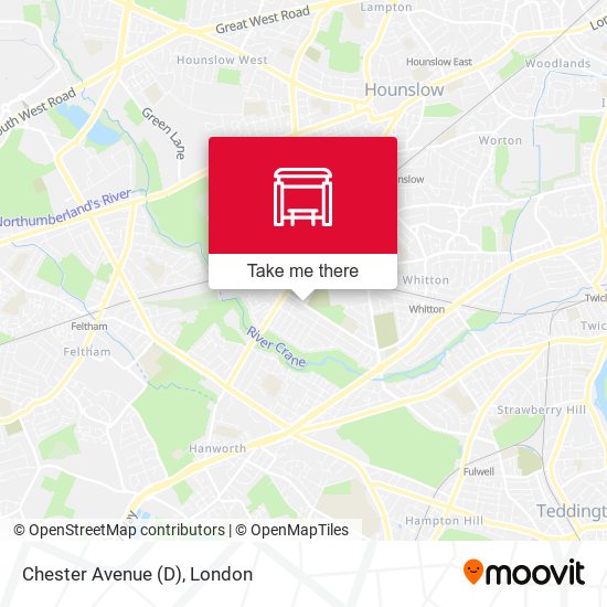 Chester Avenue (D) map