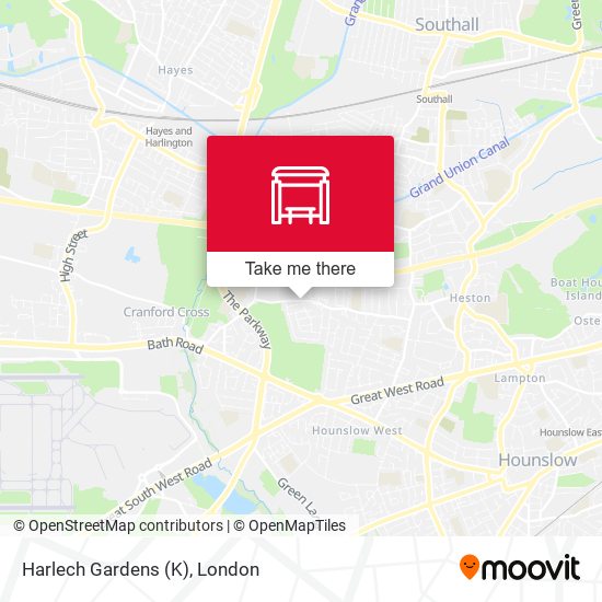 Harlech Gardens (K) map