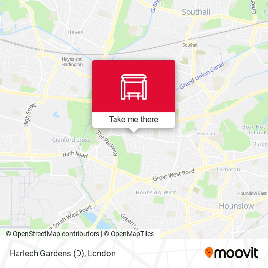Harlech Gardens (D) map