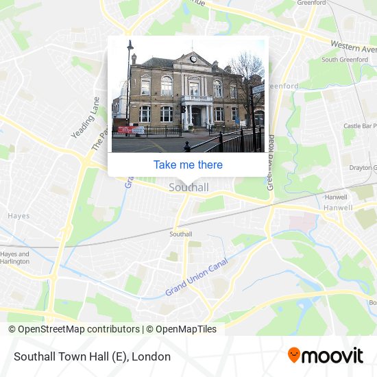 Southall Town Hall (E) map