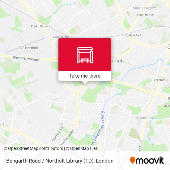 Bengarth Road / Northolt Library (TD) map