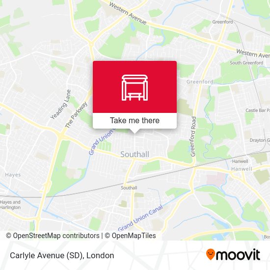 Carlyle Avenue (SD) map