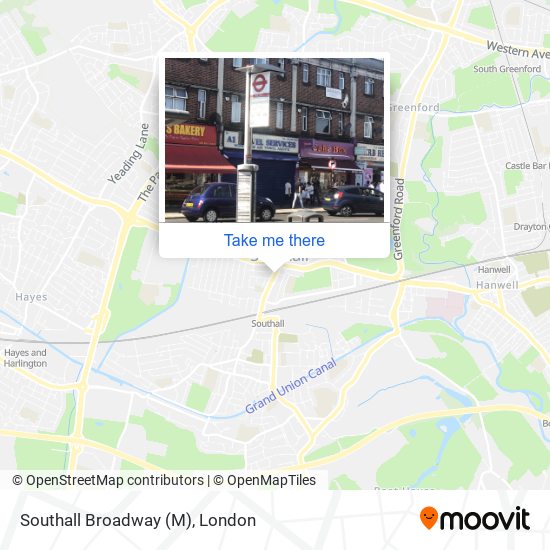Southall Broadway (M) map