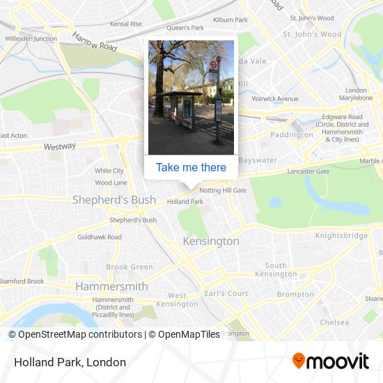 Holland Park (HA) map