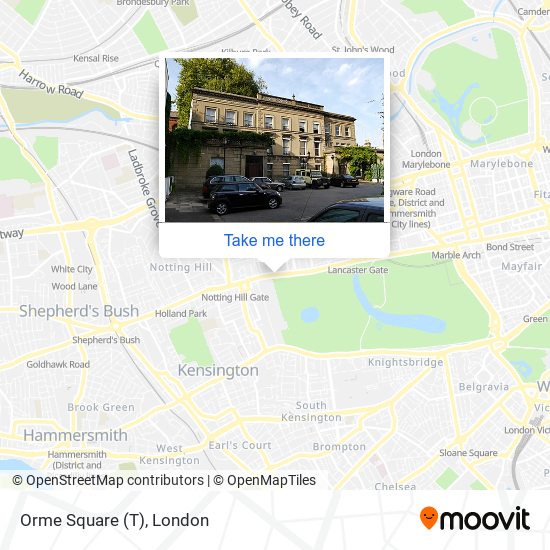 Orme Square (T) map