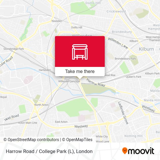 Harrow Road / College Park (L) map