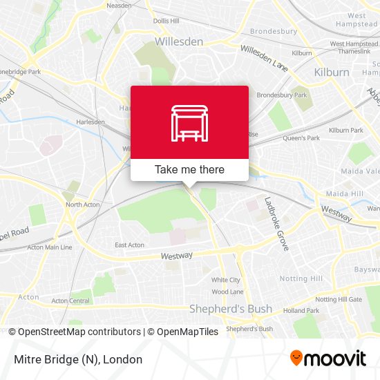 Mitre Bridge (N) map