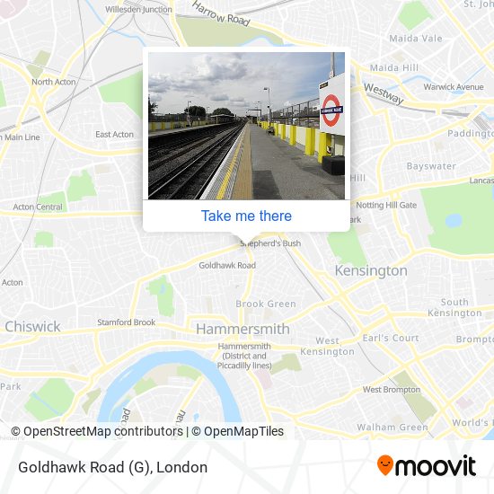 Goldhawk Road map