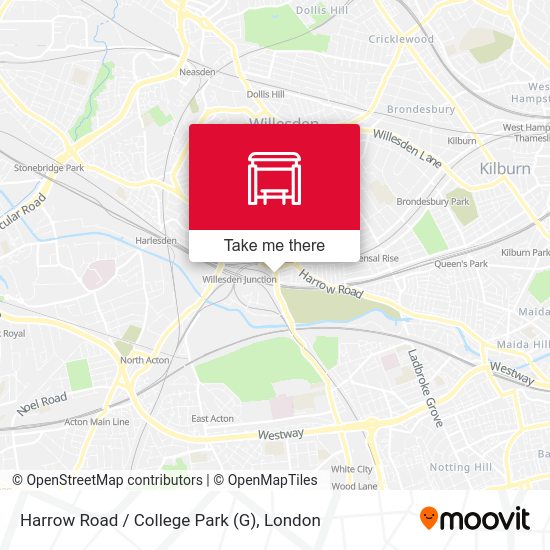 Harrow Road / College Park (G) map