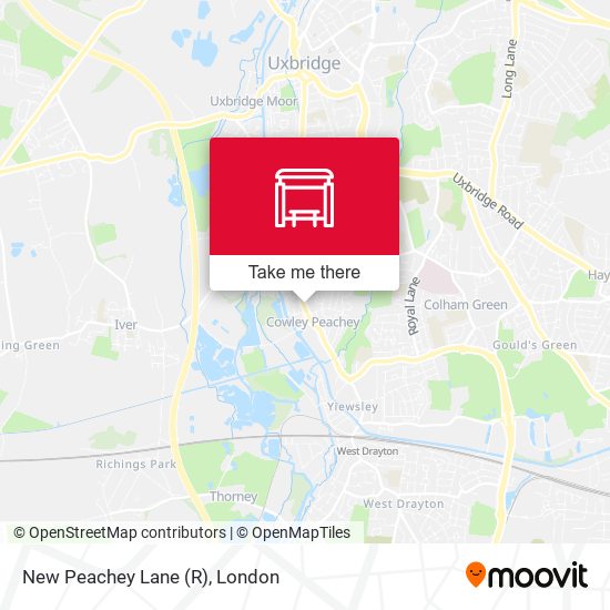 New Peachey Lane (R) map