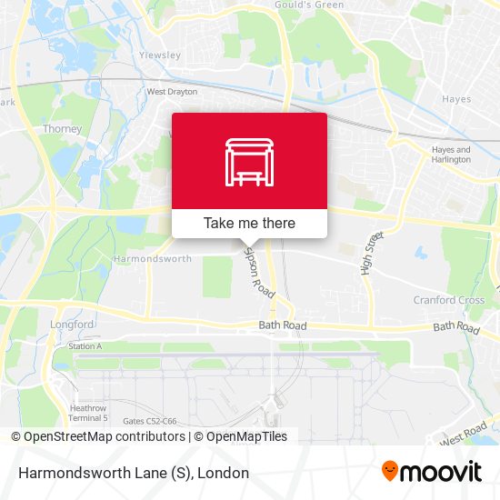 Harmondsworth Lane (S) map