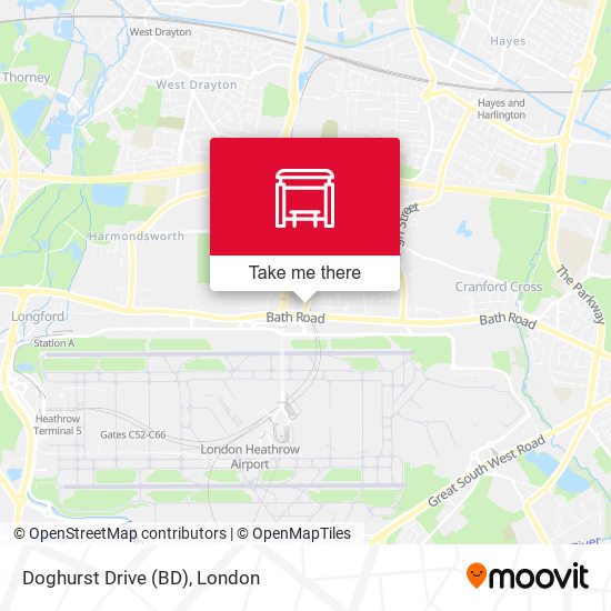Doghurst Drive (BD) map