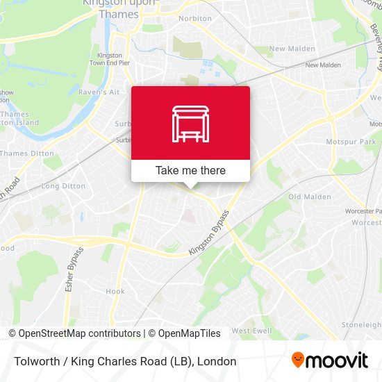 Tolworth / King Charles Road (LB) map
