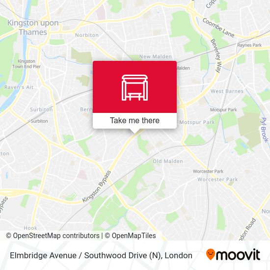 Elmbridge Avenue / Southwood Drive (N) map