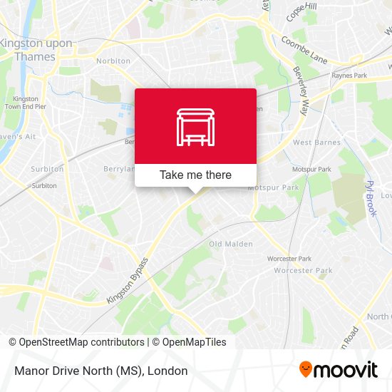 Manor Drive North (MS) map