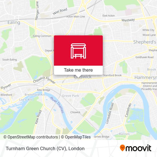 Turnham Green Church (CV) map