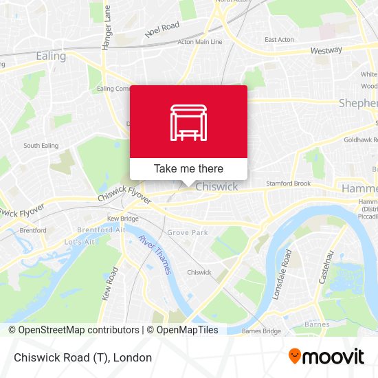 Chiswick Road (T) map