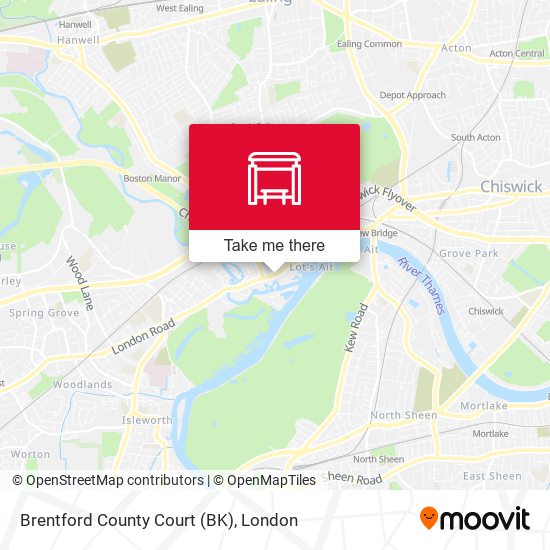 Brentford County Court (BK) map