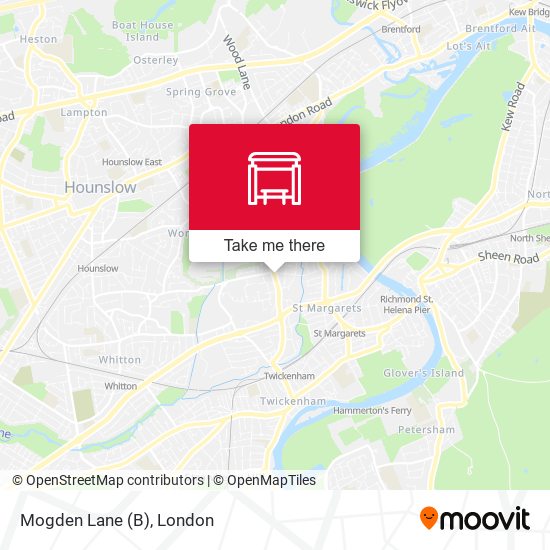 Mogden Lane (B) map